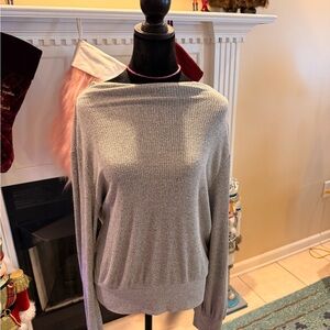GAP Off-the-Shoulder Gray Sweater